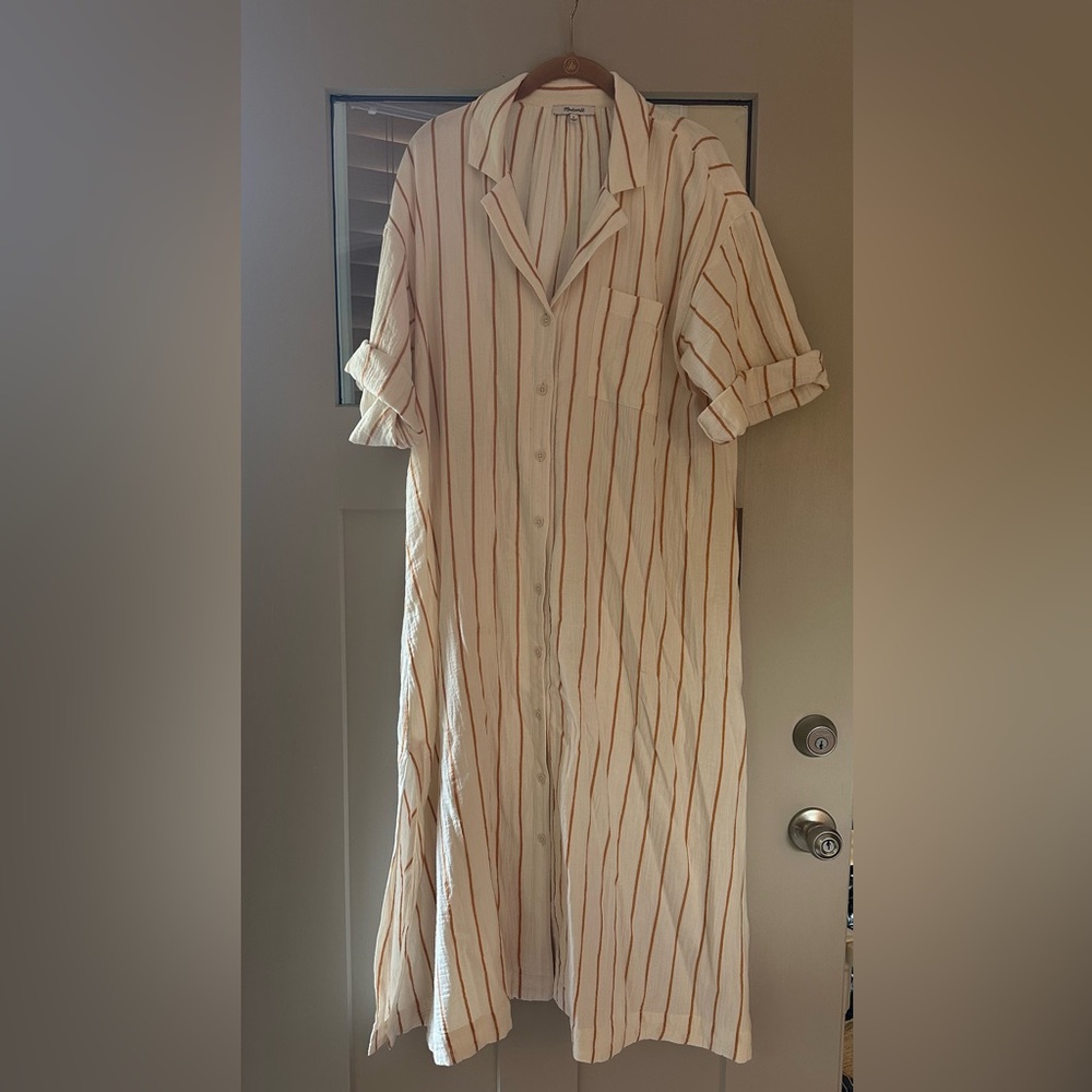 Madewell Lightestspun Cover-Up Maxi Shirtdress